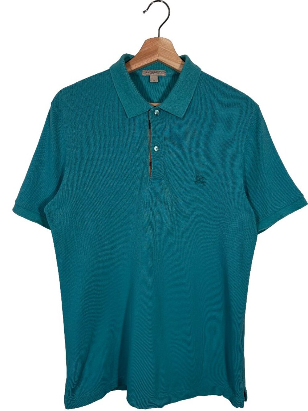 Burberry Brit 100% Cotton Nova Check Lined Short Sleeve Polo Shirt mens size M